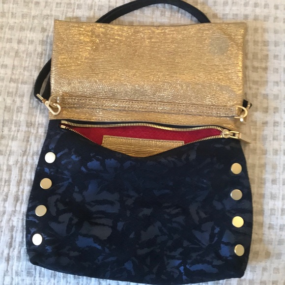 Navy and Gold HAMMITT Evening Clutch - Picture 2 of 4
